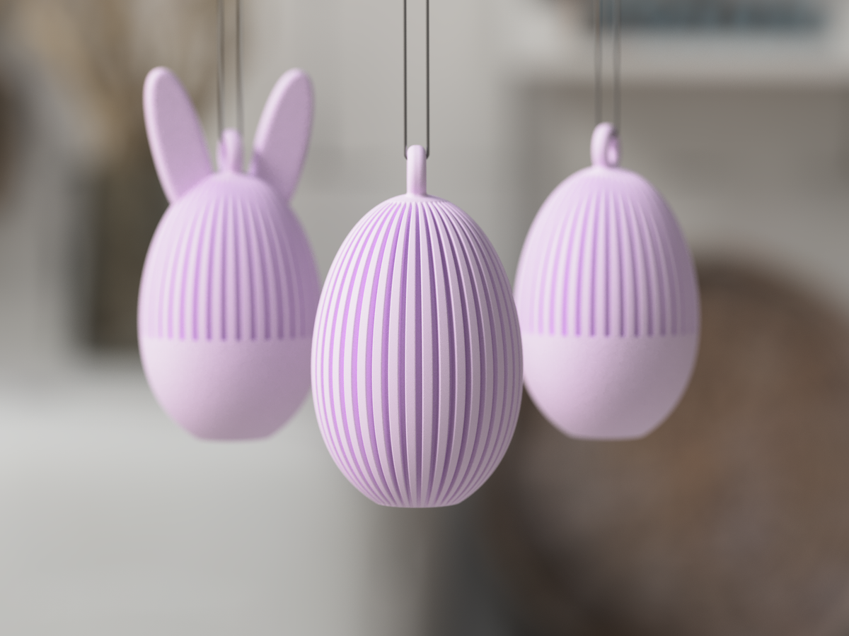 Paasei met/zonder hanger – Minimalistische Paasdecoratie
