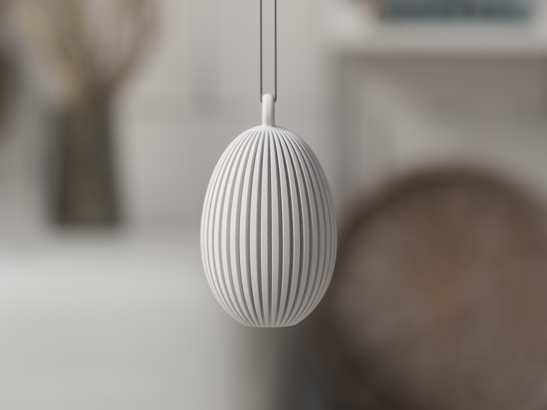 Paasei met/zonder hanger – Minimalistische Paasdecoratie