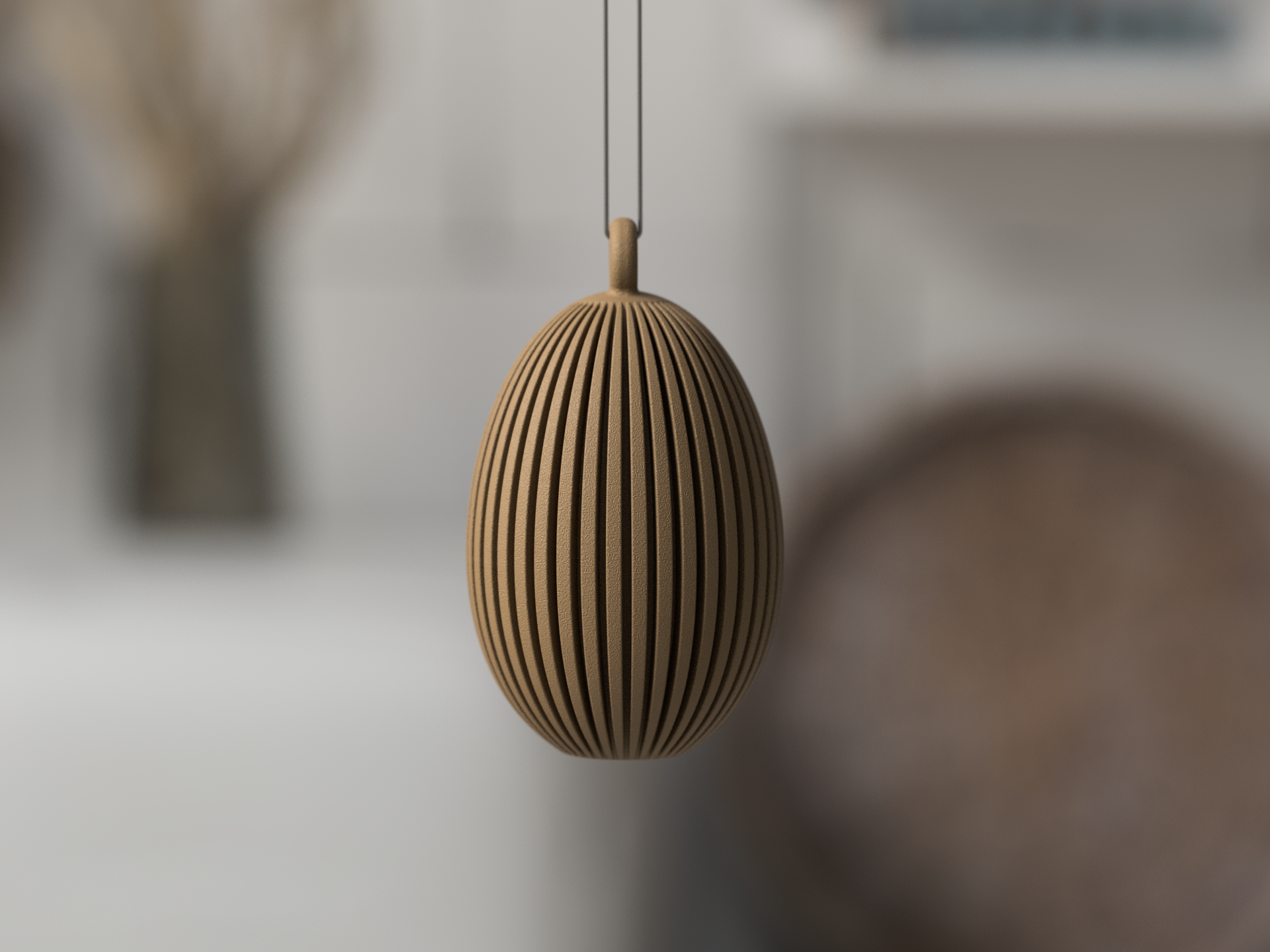 Paasei met/zonder hanger – Minimalistische Paasdecoratie