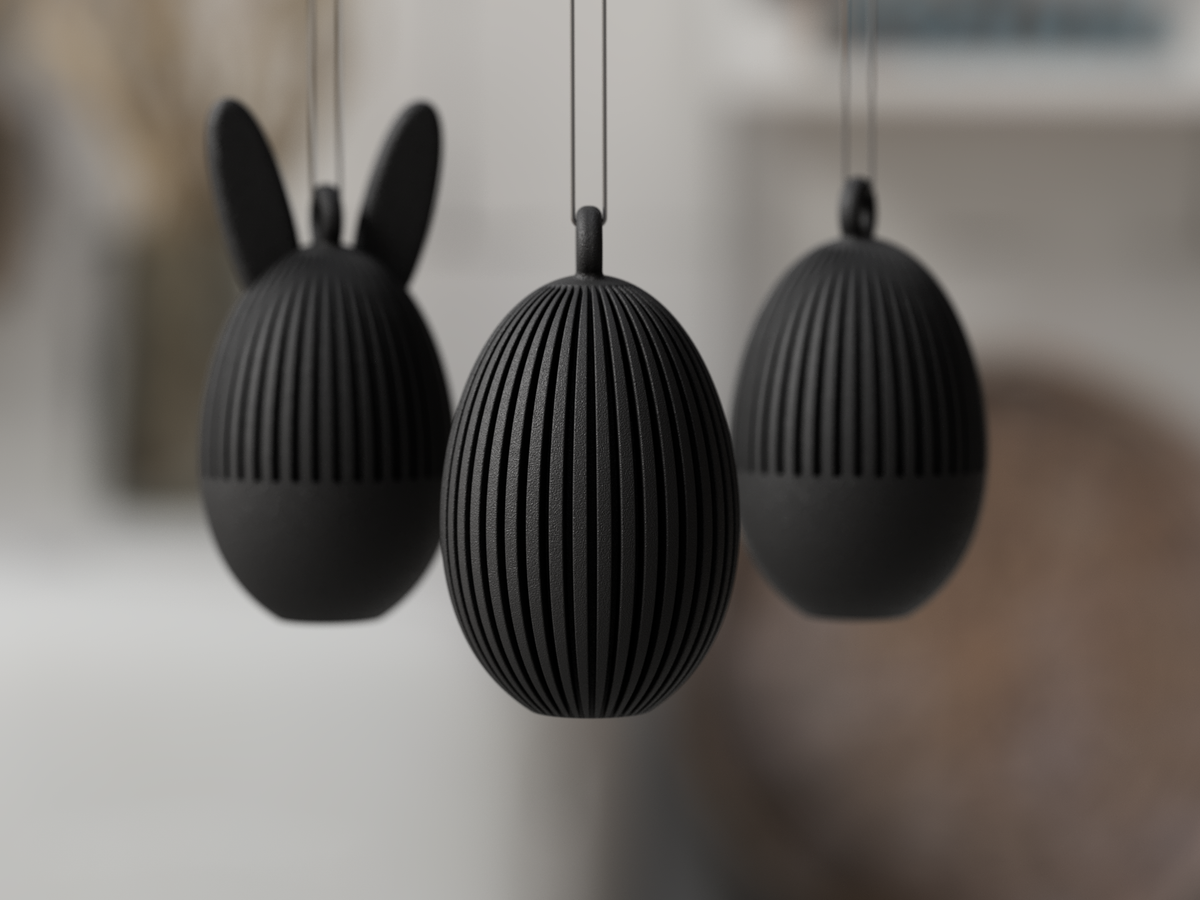 Paasei met/zonder hanger – Minimalistische Paasdecoratie
