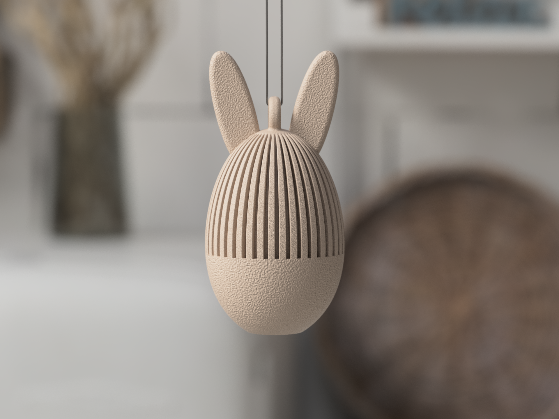 Paasei met/zonder hanger – Minimalistische Paasdecoratie