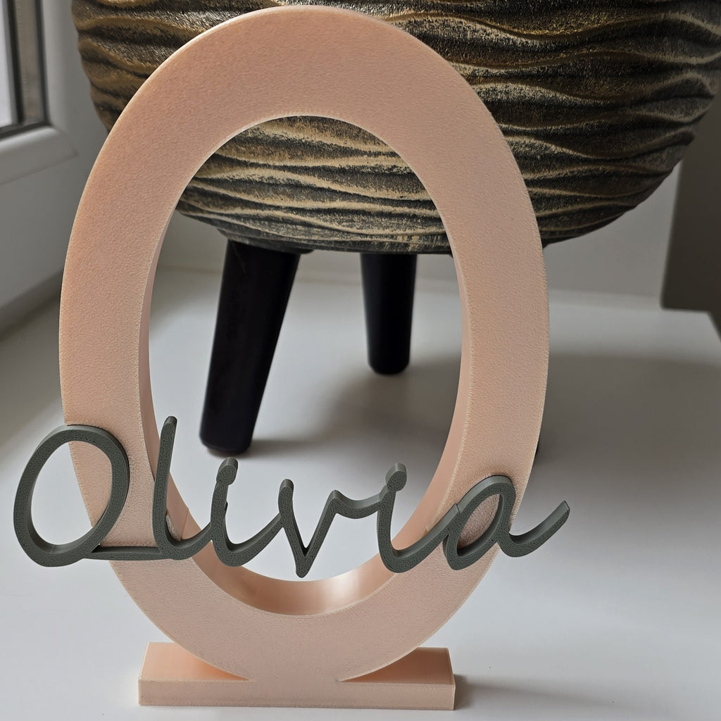 3D naamletter met voornaam